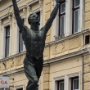 The Song of Freedom-statue. This monumental site, built to commemorate the citizens of Novo mesto and the national heroes of Dolenjska, died in World War II, is situated at the crossroads between the Rozmanova street and the Prešeren Square